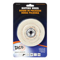 Dico WHEEL BUFF 4"" FLANNEL 527-60-4